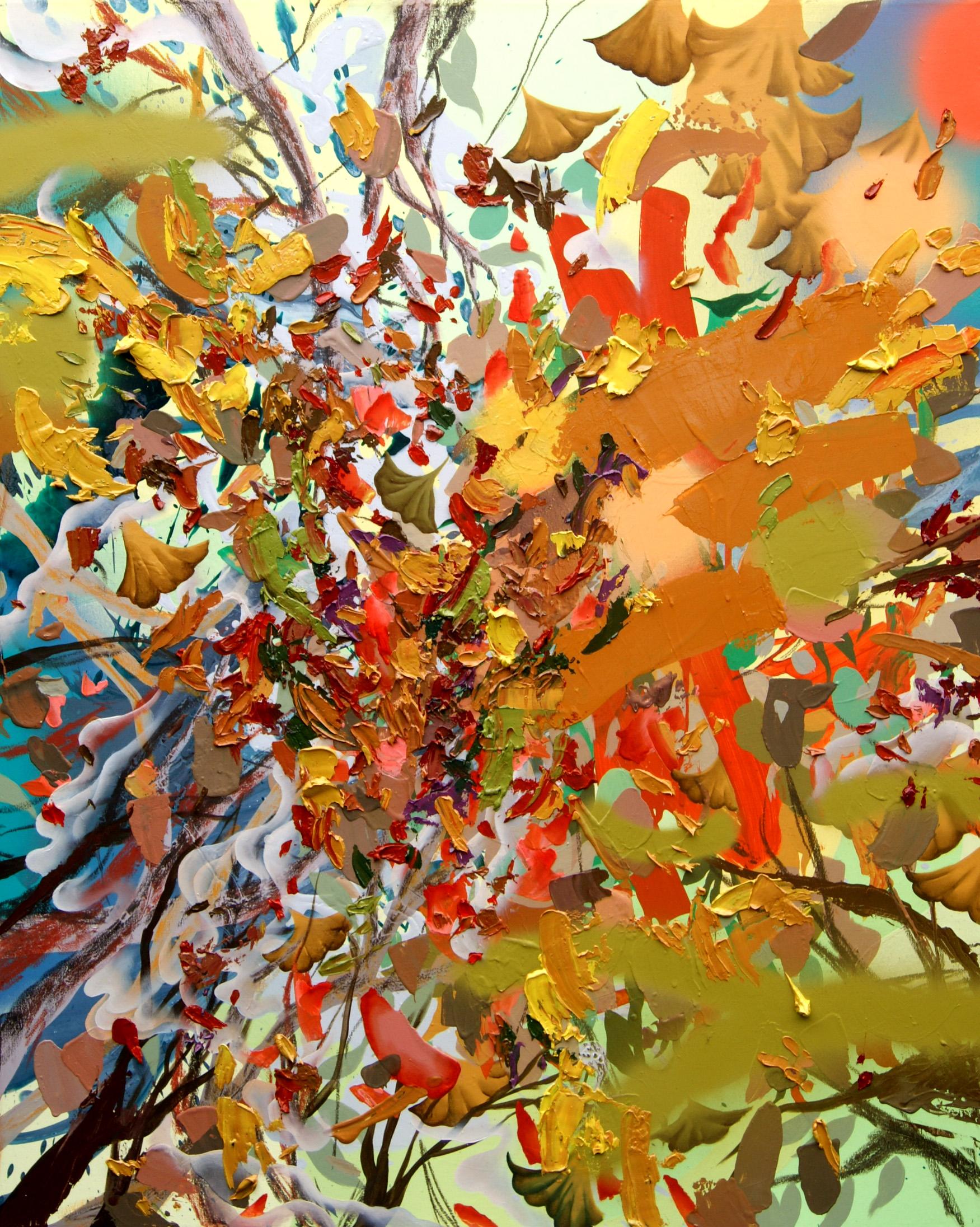 Elisa Faustina Abstract Painting - Autumn Days