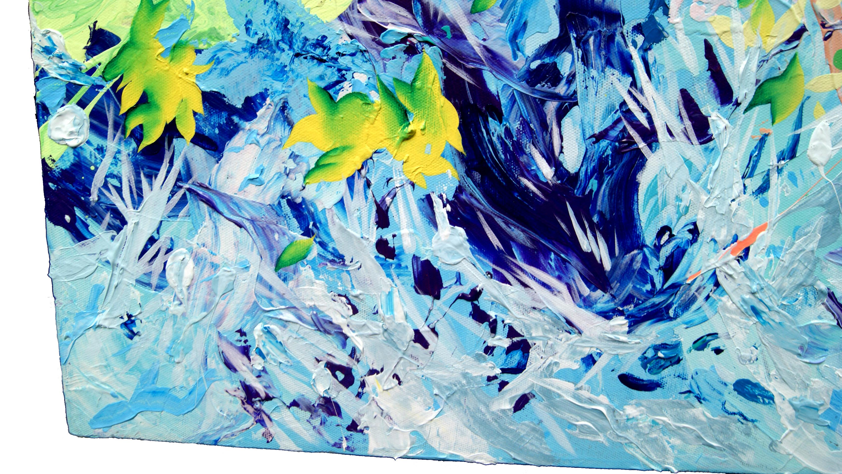 Spring Blooms - Abstract Painting by Elisa Faustina
