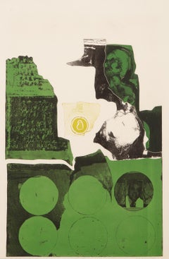 Untitled, Surrealist Screenprint and Etching by Elisa Lalena