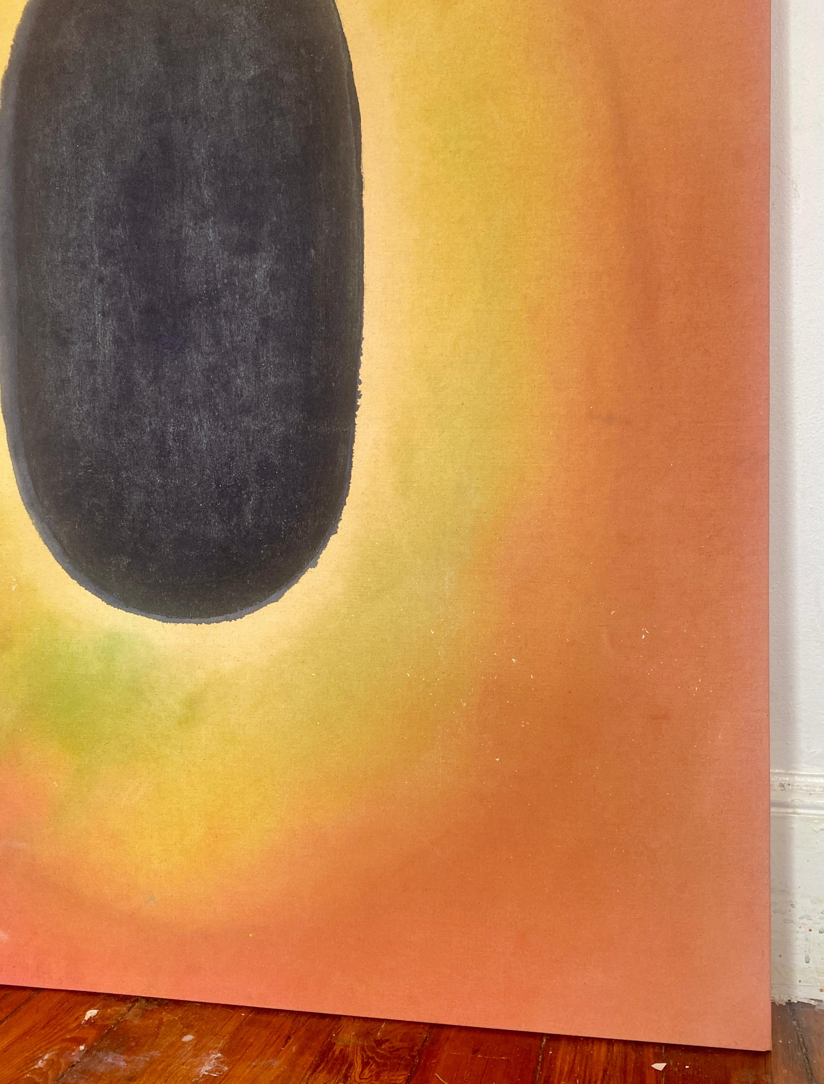 Peinture de Tantra à l'eau-forte #2 - peinture de méditation abstraite en teinture de couleur dans le champ en vente 1