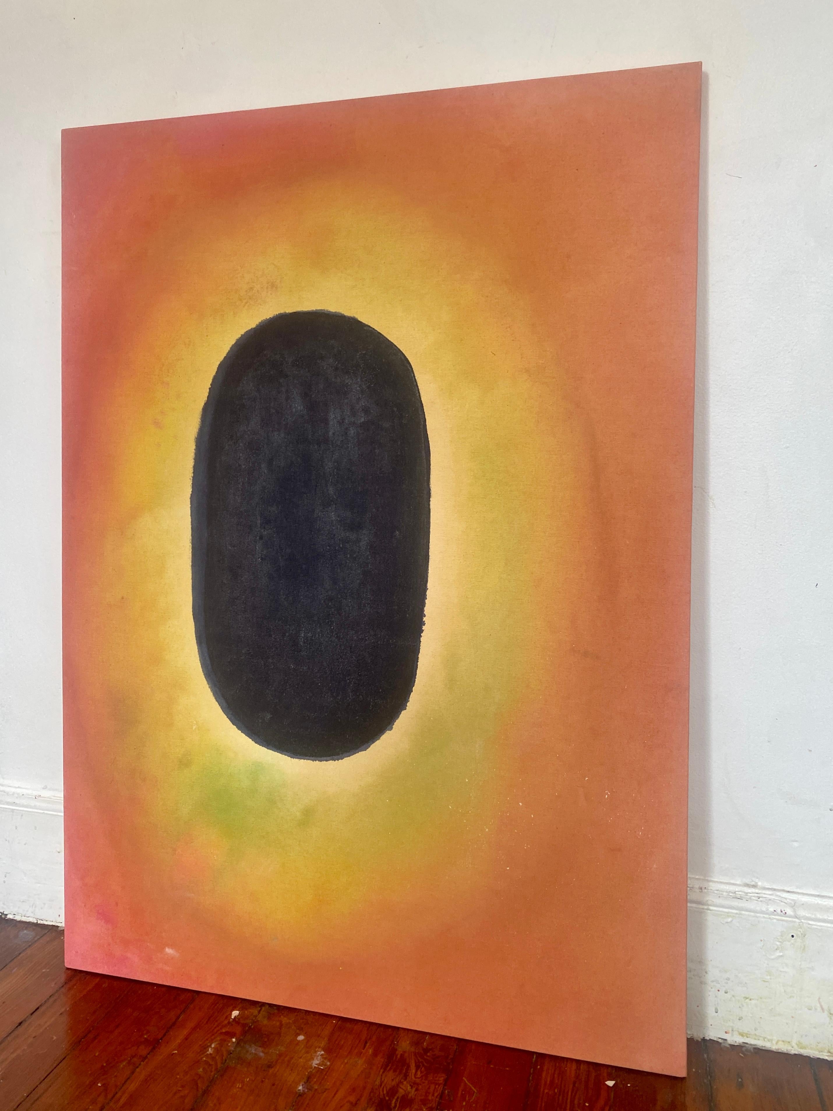 Peinture de Tantra à l'eau-forte #2 - peinture de méditation abstraite en teinture de couleur dans le champ en vente 3