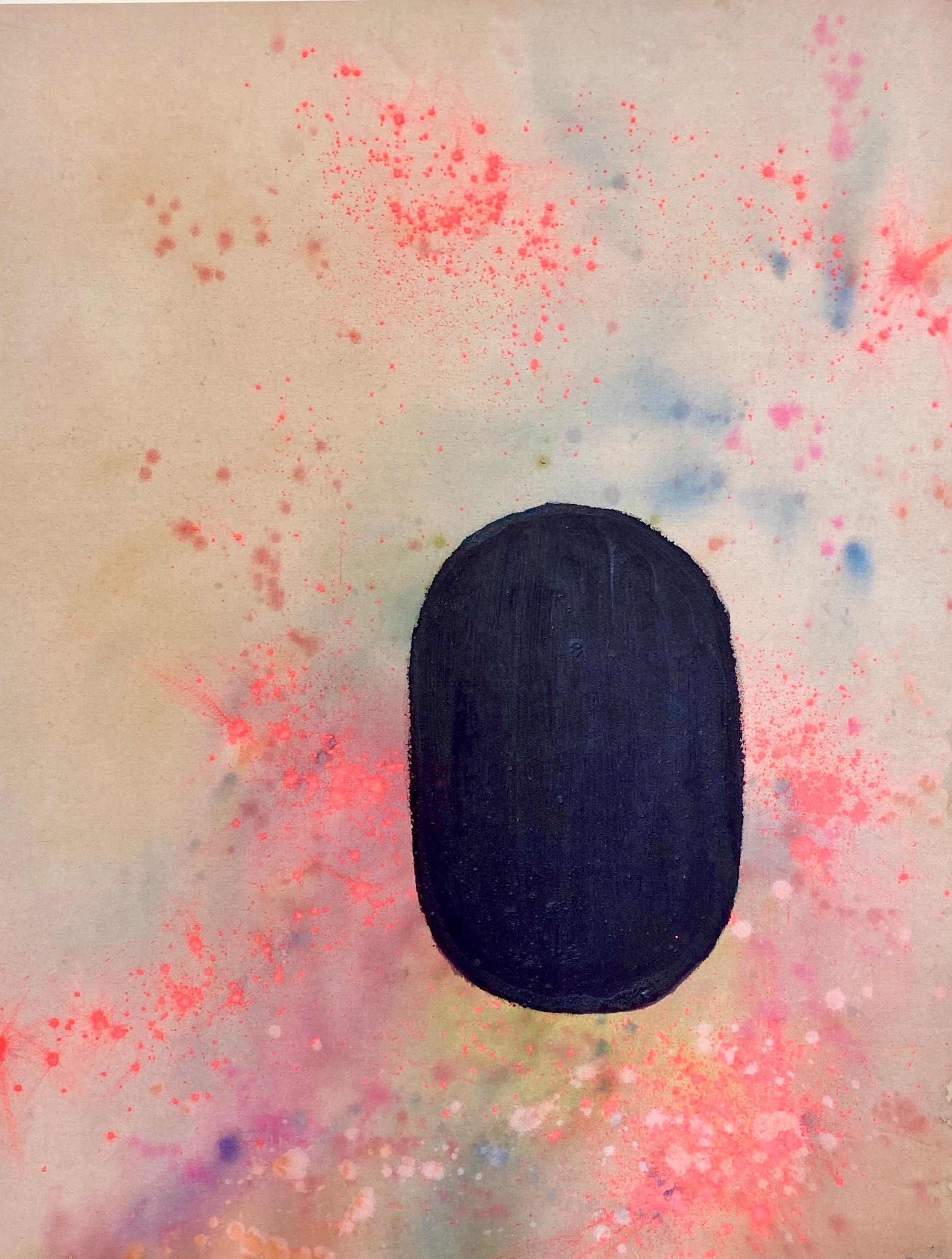 Elisa Niva Abstract Painting - Holi powder Tantra painting #4 - Colorful abstract tantric stain painting