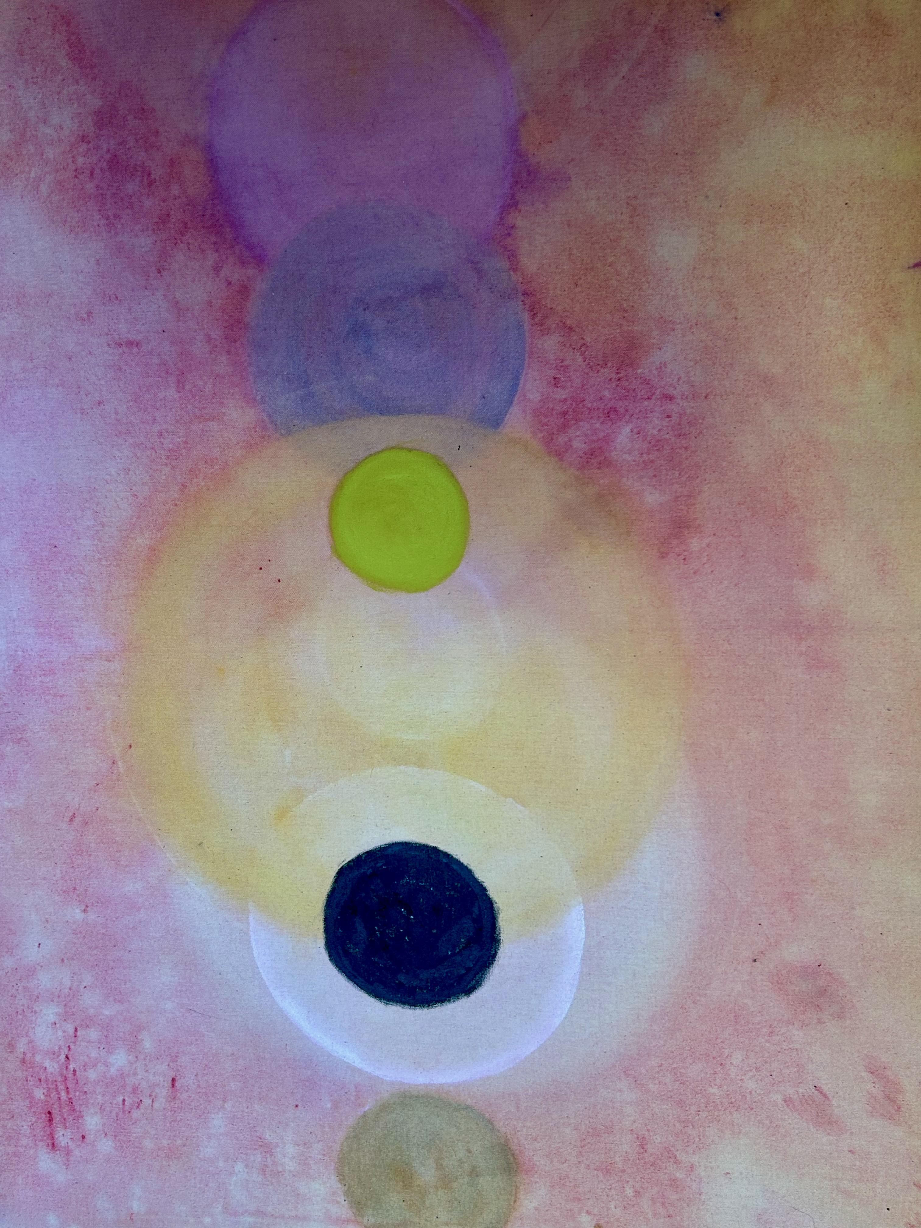 'LUMINA' - autoritratto aura in campo cromatico con pittura a pigmenti in vendita 1