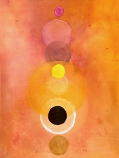 'LUMINA'- autorretrato aura en campo de color en pintura pigmentada