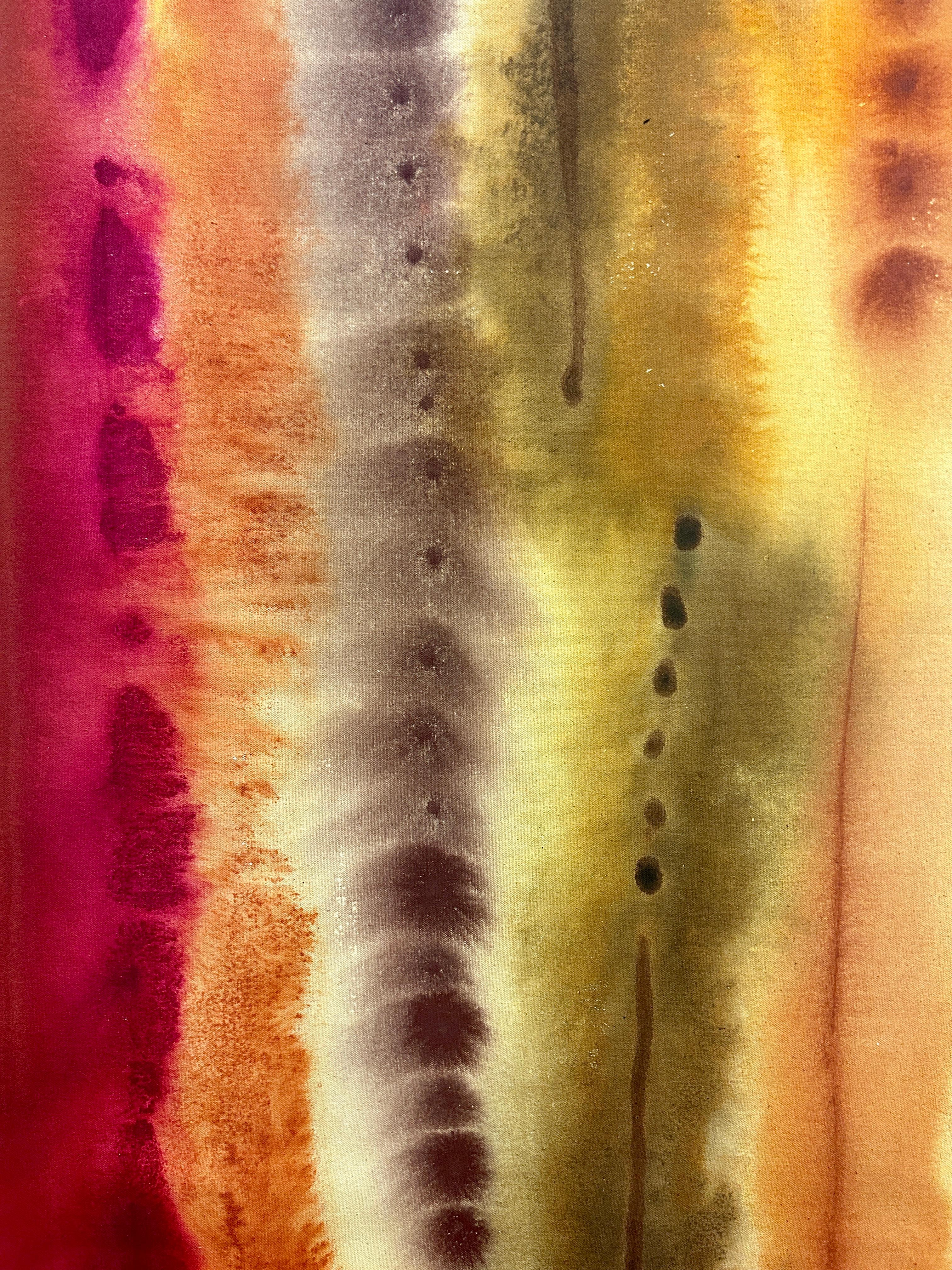 'Saharah'.  Abstrakte Nature-Szene, Farbfeld-Fleckenmalerei (Abstrakter Expressionismus), Painting, von Elisa Niva