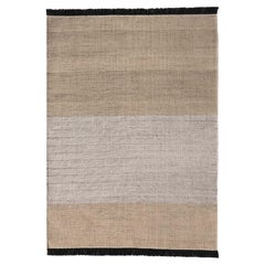 Elisa Padrón Tres Outdoor Stripes Schwarzer Teppich 9'10" x 13'1" für Nanimarquina