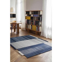 Tapis Elisa Padrón Tres Bleu 5'7" x 7'10" pour Nanimarquina