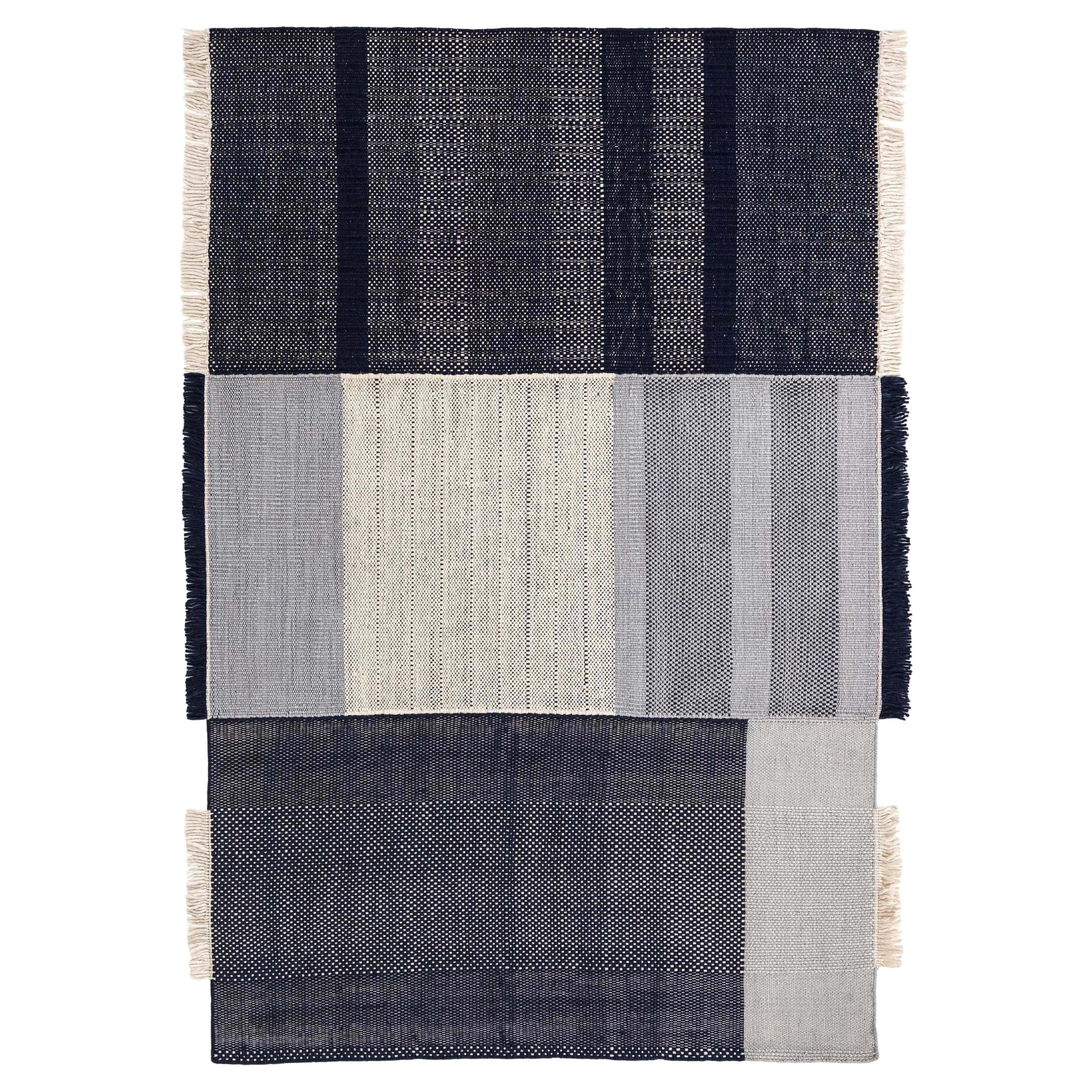 Elisa Padrón Tres Rug Blue 5'7" x 7'10" for NaniMarquina