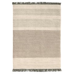Elisa Padrón Tres Stripes Rug Pearl 5'7" x 7'10" for NaniMarquina