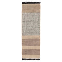 Elisa Padrón Tres Stripes Runner L Rug Black 2'8" x 7'10" for NaniMarquina