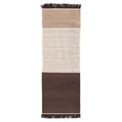 Elisa Padrón Tres Stripes Runner L Rug Chocolate 2'8" x 7'10" for NaniMarquina