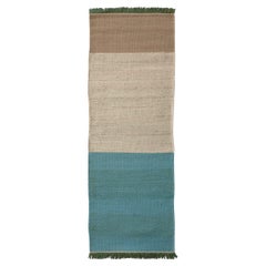 Elisa Padrón Tres Stripes Runner L Rug Green 2'8" x 7'10" for NaniMarquina