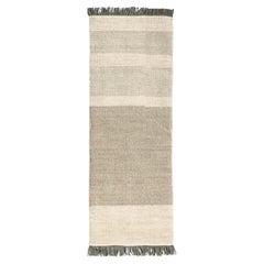 Elisa Padrón Tres Stripes Runner L Rug Pearl 2'8" x 7'10" for NaniMarquina