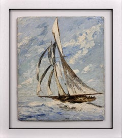 Vintage Ocean Gypsy. Sheets Down, Turning to Windward. 1930s Yachting Sailing Decadence.