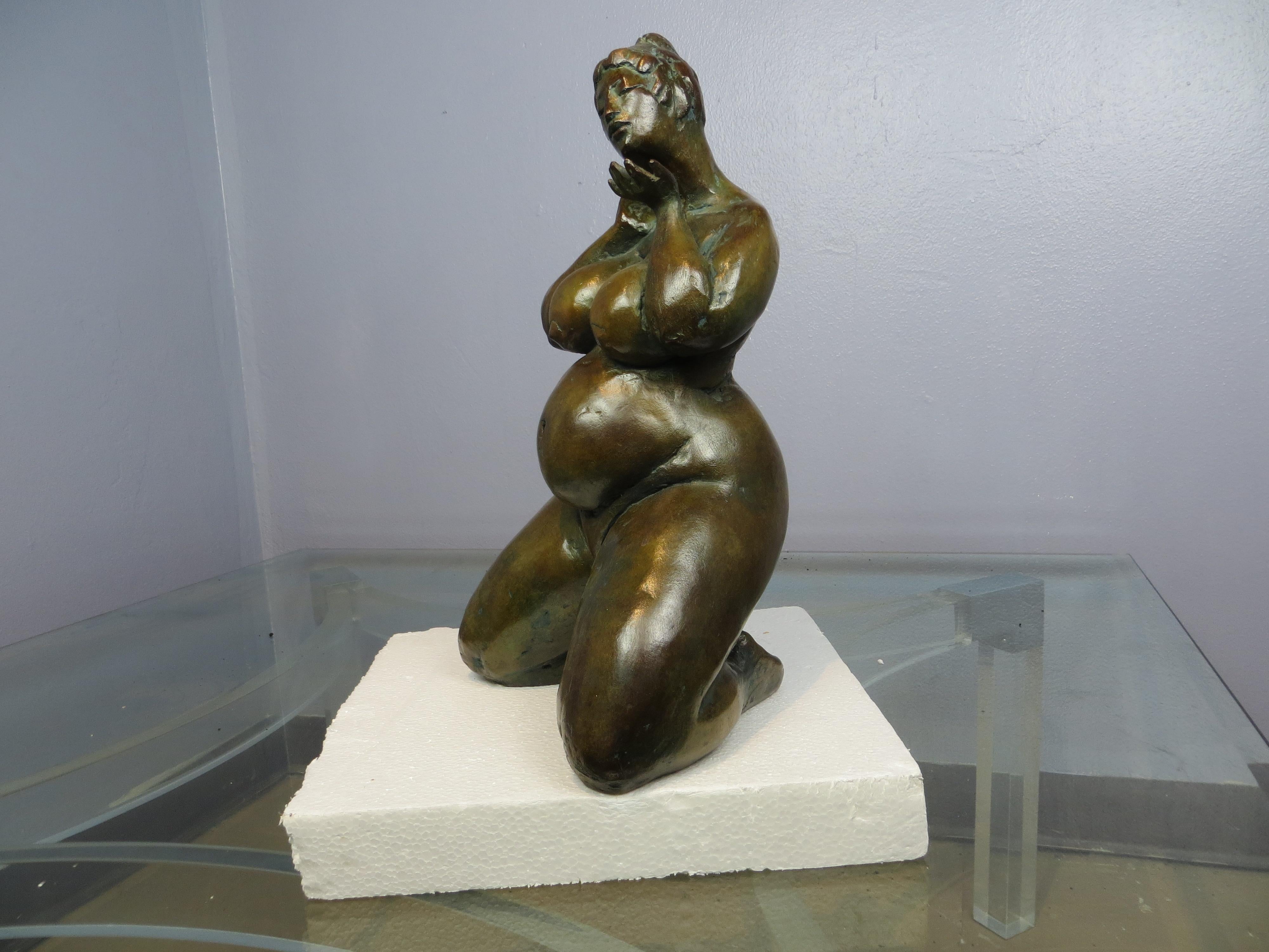 Belle Attente - Sculpture Contemporaneo di Elisabeth Cibot