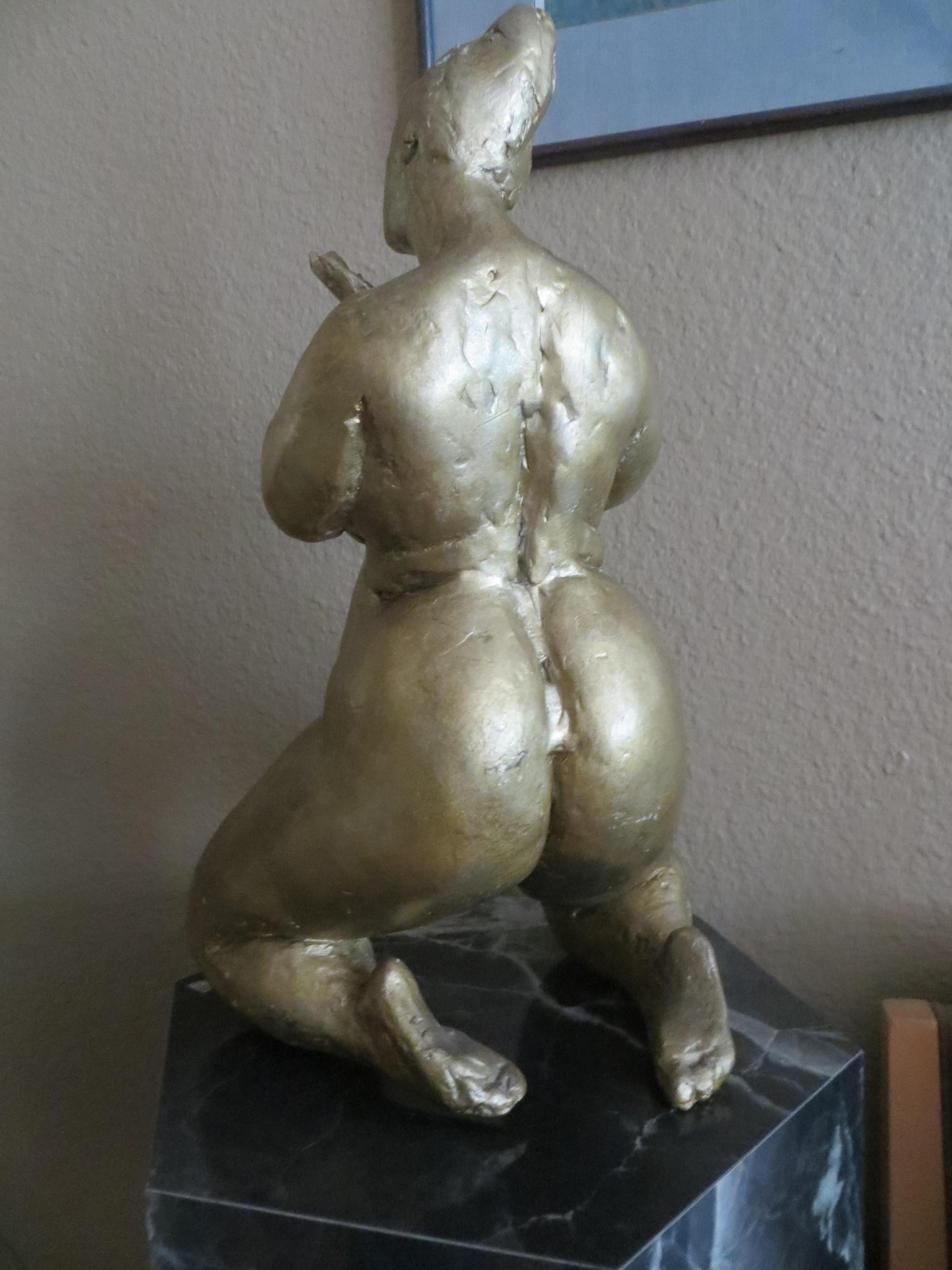 Sculpture in Resin from Elisabeth Cibot  

Born in 1960 in a family of artists collecting the bronzes of the Italian Renaissance, sculpture has always been part of the environment of Elisabeth Cibot. She finds it again with happiness during her
