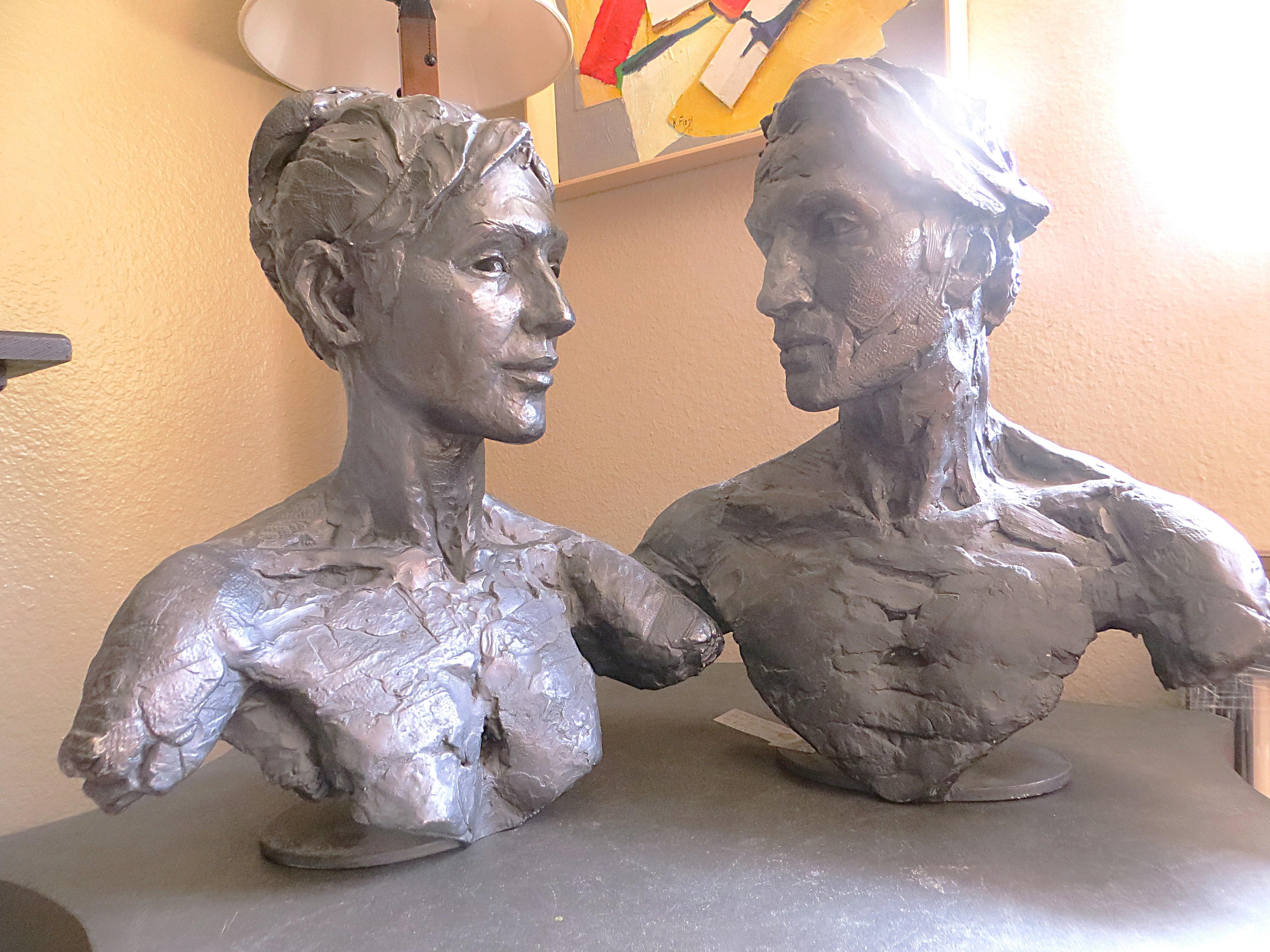Couple de danseurs  from  Cibot in resin - Sculpture by Elisabeth Cibot