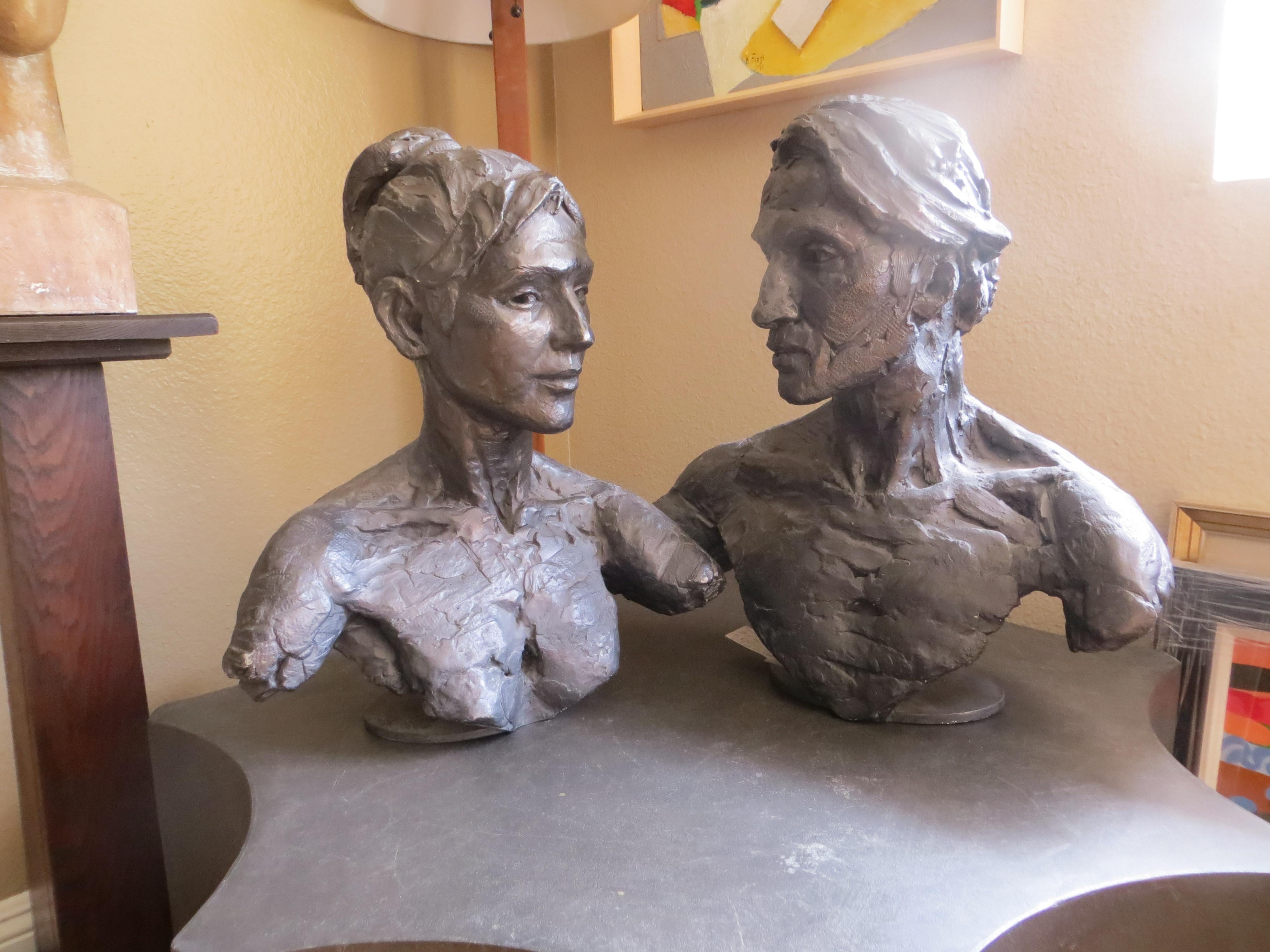 Couple de danseurs  from  Cibot in resin - Contemporary Sculpture by Elisabeth Cibot