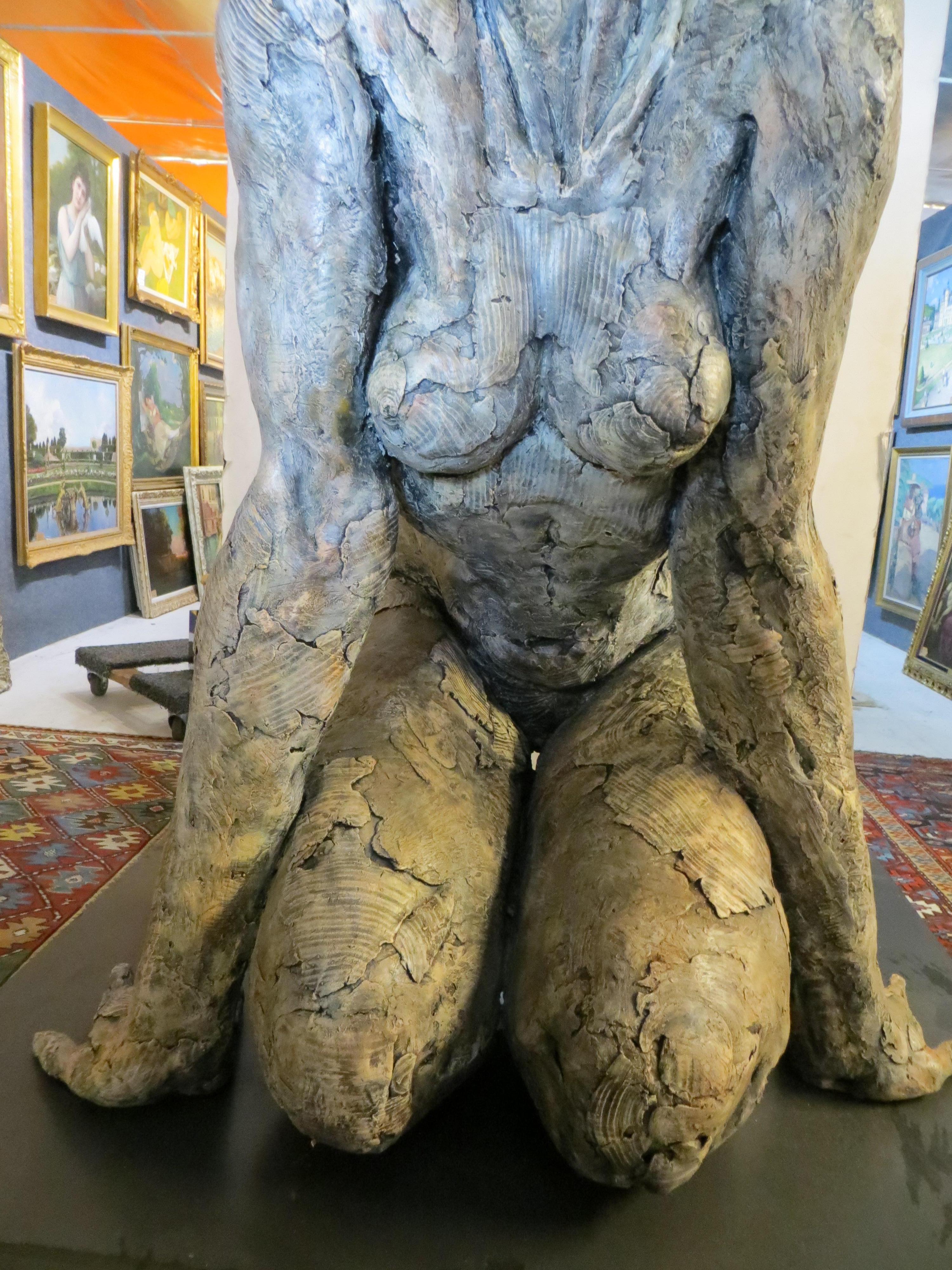 Tellina, Faserglas-Skulptur von Elisabeth Cibot im Angebot 5