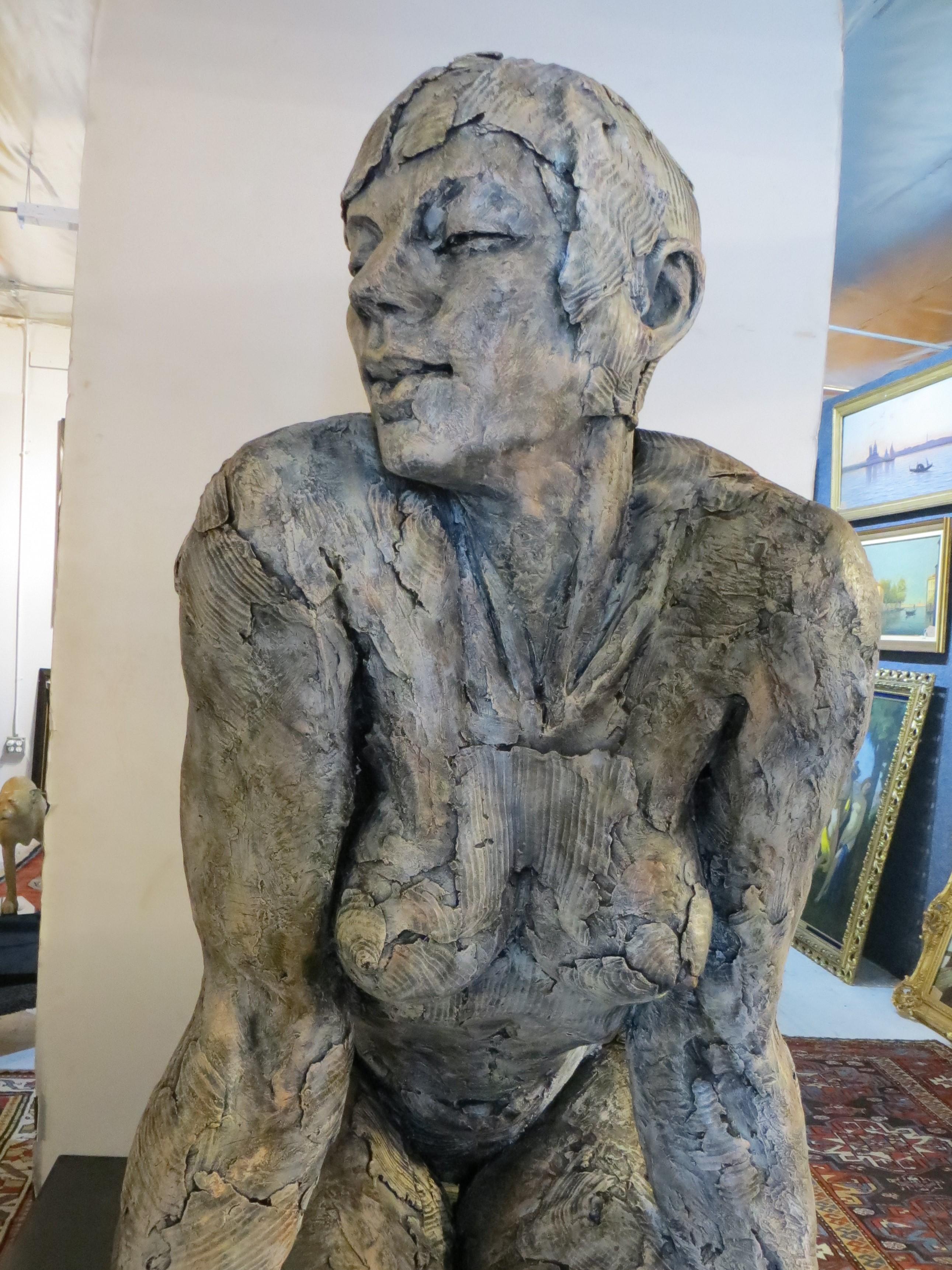 Tellina, Faserglas-Skulptur von Elisabeth Cibot im Angebot 6