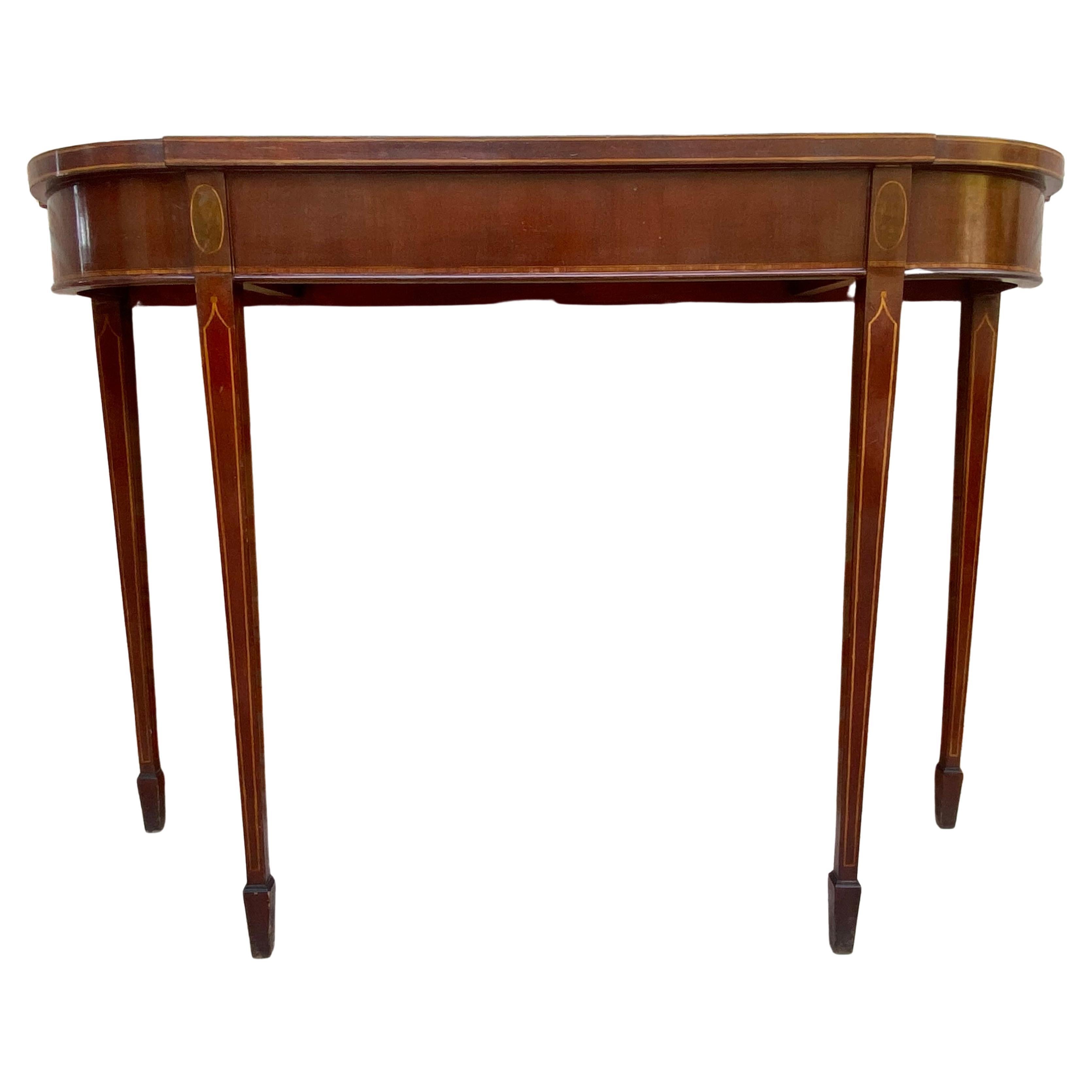 Elisabeth Console in Mahogany Wood For Sale