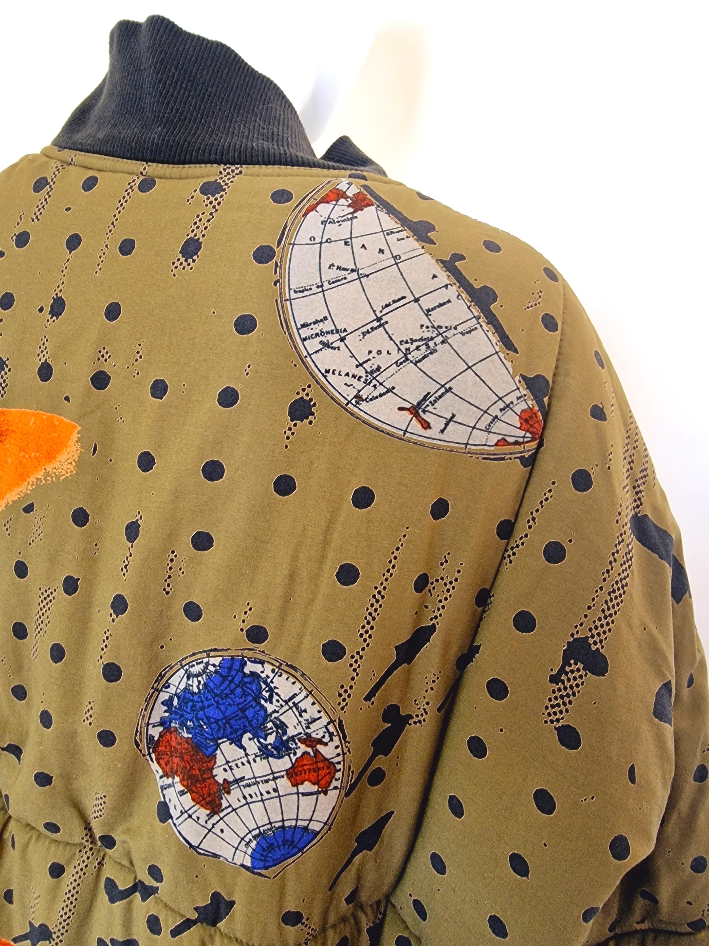 Elisabeth de SENNEVILLE Bomber Cargo Vintage Couture Runway Military Jacket Coat For Sale 6