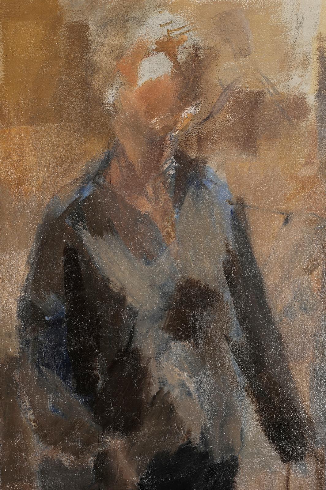 Portrait de la mère de l'artiste - Painting de Élisabeth Dujarric de La Rivière