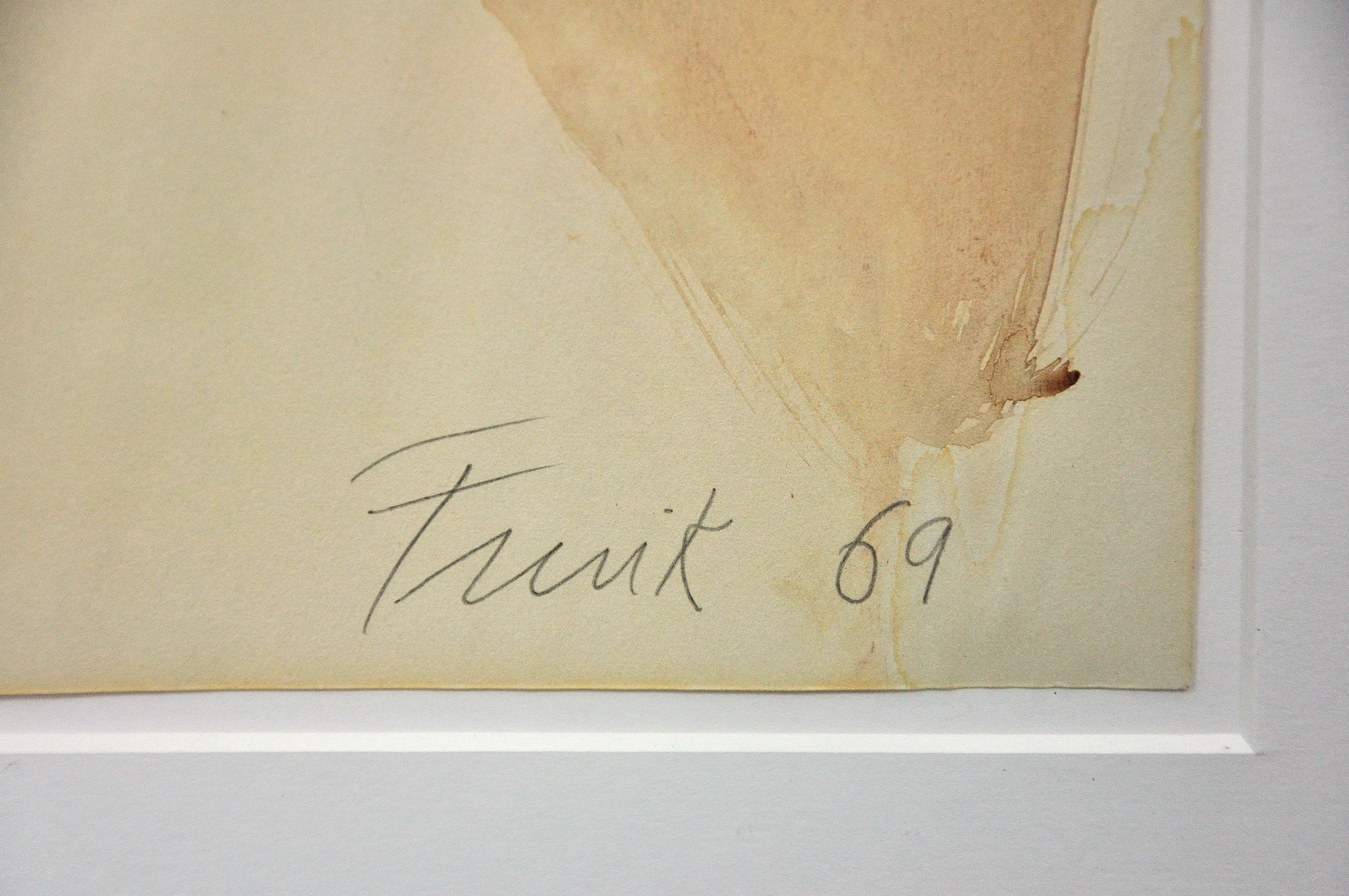 Dame Elisabeth Frink. Hawk, 1969. Aquarelle. Représentation de la déstruction. en vente 2