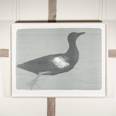 Guillemot - Elisabeth Frink 20th Century Modernist Bird Print in Grey