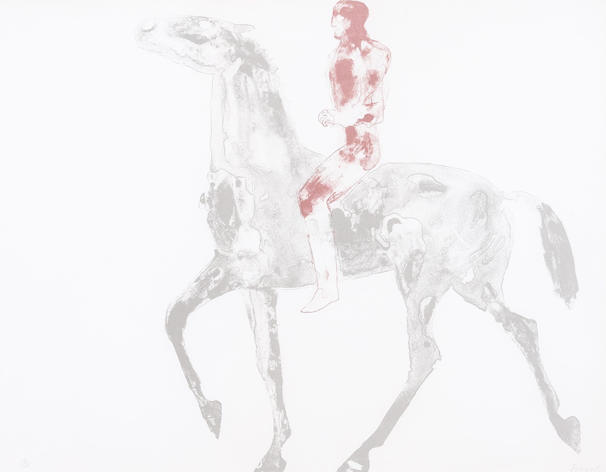 „Horse and Rider I“   1970  Lithographie  Signiert und nummeriert vom Künstler im Angebot 8