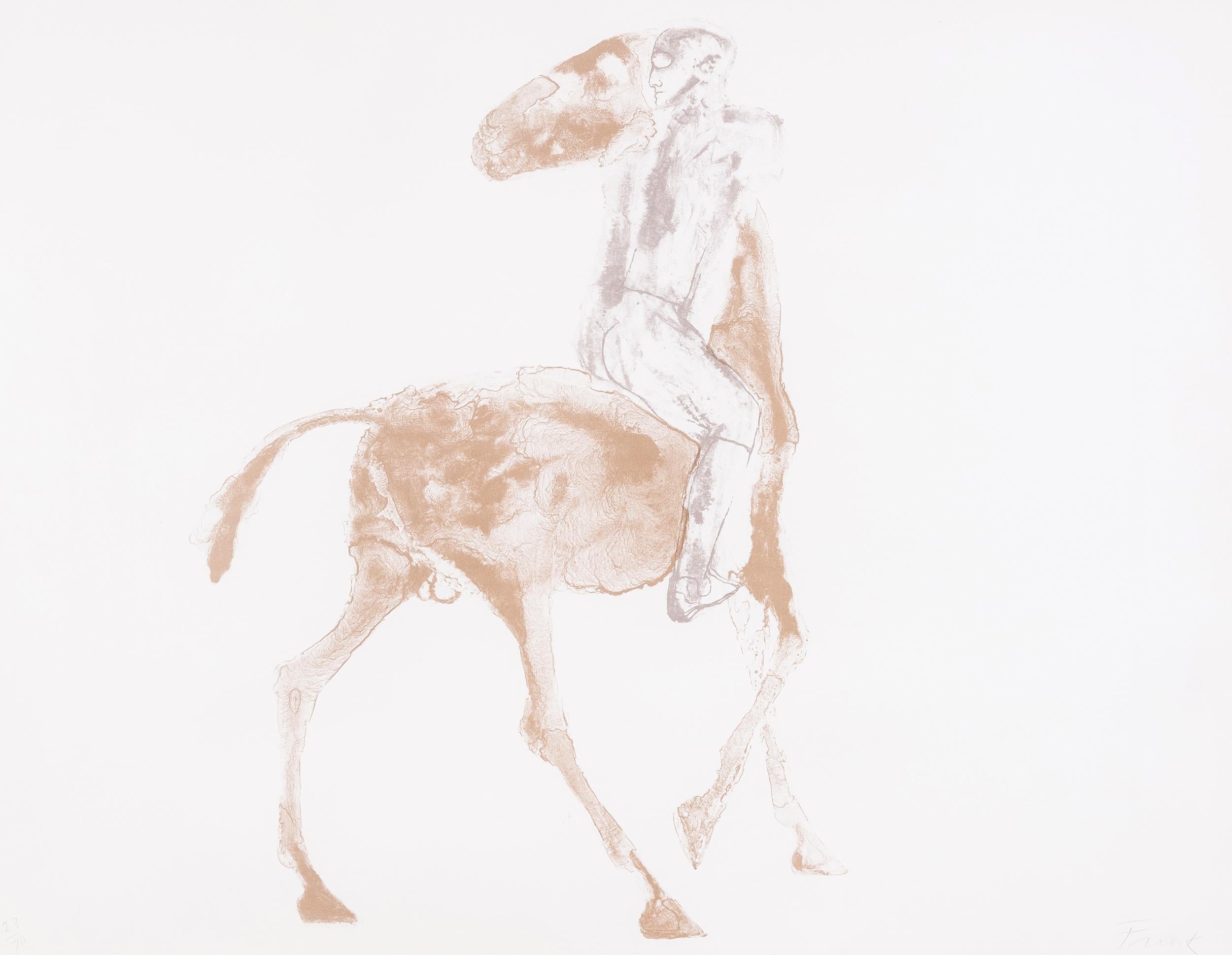 „Horse and Rider II“   1970  Lithographie des Künstlers, signiert im Angebot 10