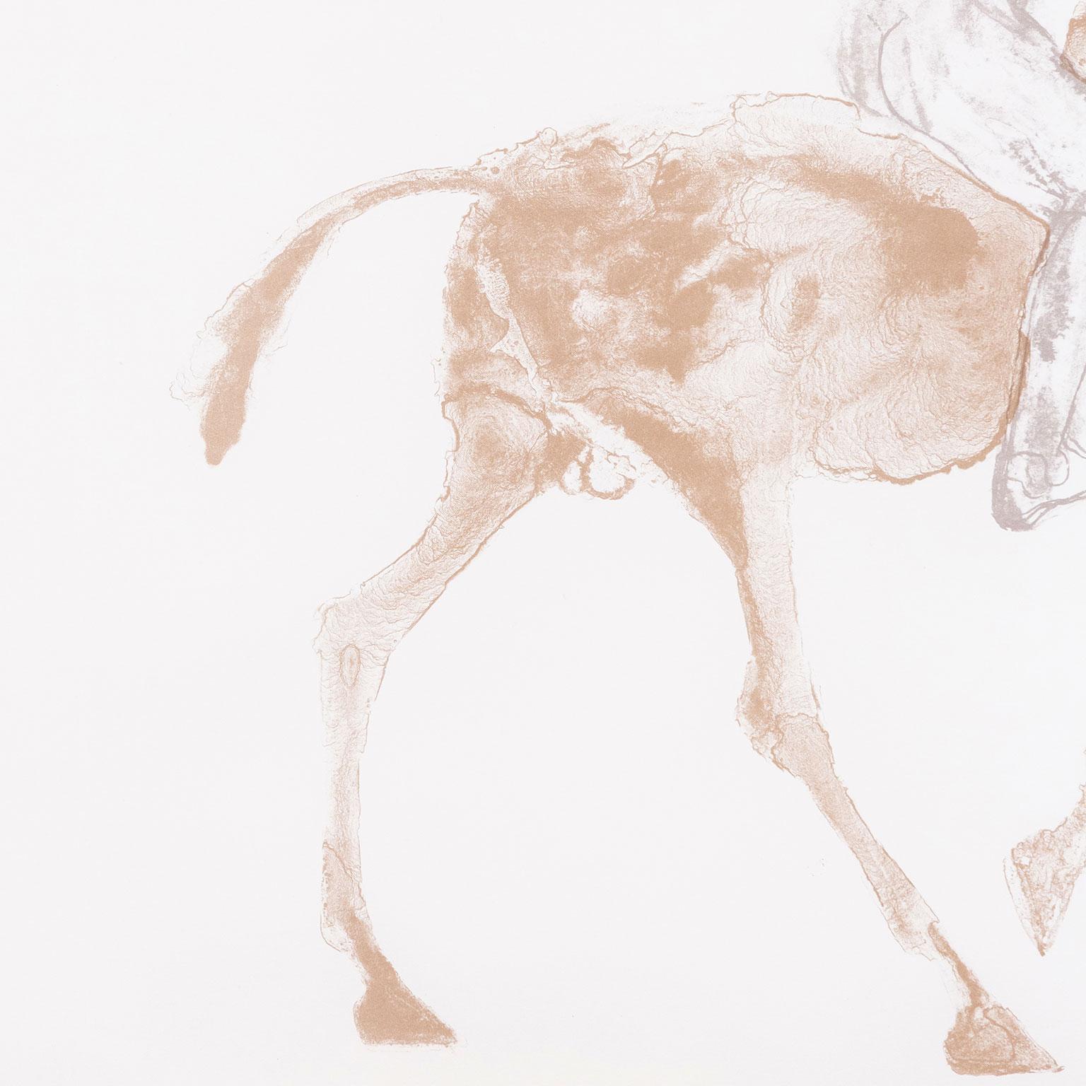 „Horse and Rider II“   1970  Lithographie des Künstlers, signiert im Angebot 4