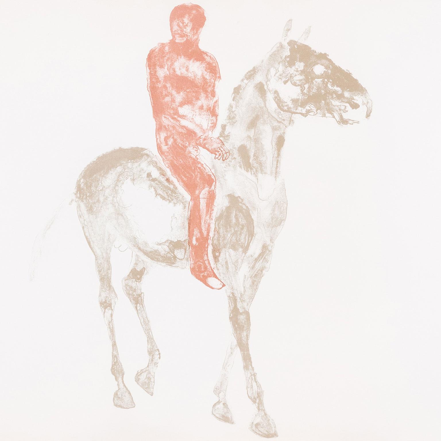 „Horse and Rider III“   1970  Lithographie  Signiert und nummeriert vom Künstler im Angebot 2