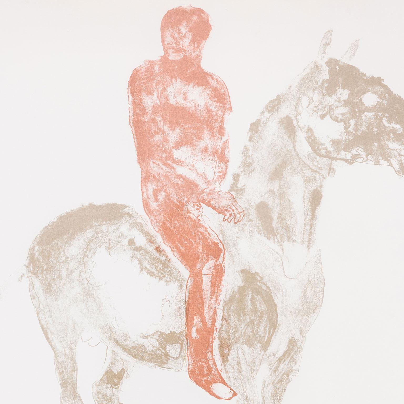 „Horse and Rider III“   1970  Lithographie  Signiert und nummeriert vom Künstler im Angebot 3