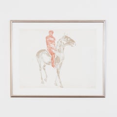 "Horse and Rider III"   1970  Lithograph  Signed and numbered by artist