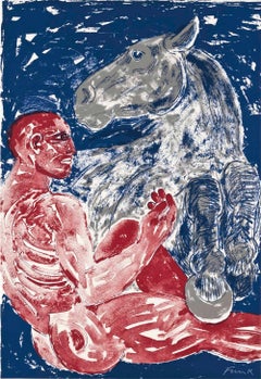 Man and Horse (1990) (signiert)