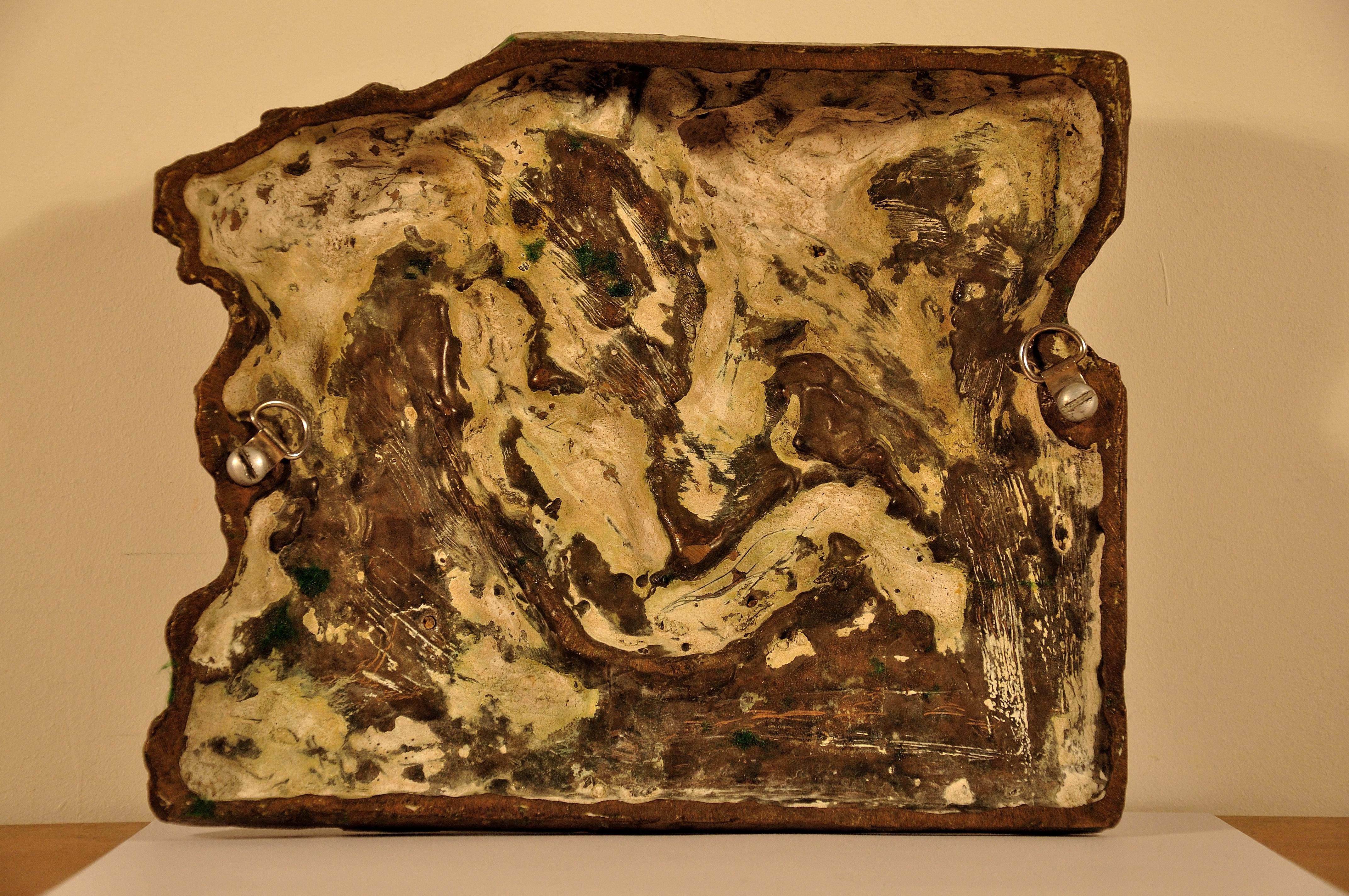 Dame Elisabeth Frink. Bronze Maquette for Man and Eagle in Relief.Numbered 1/7.  For Sale 17