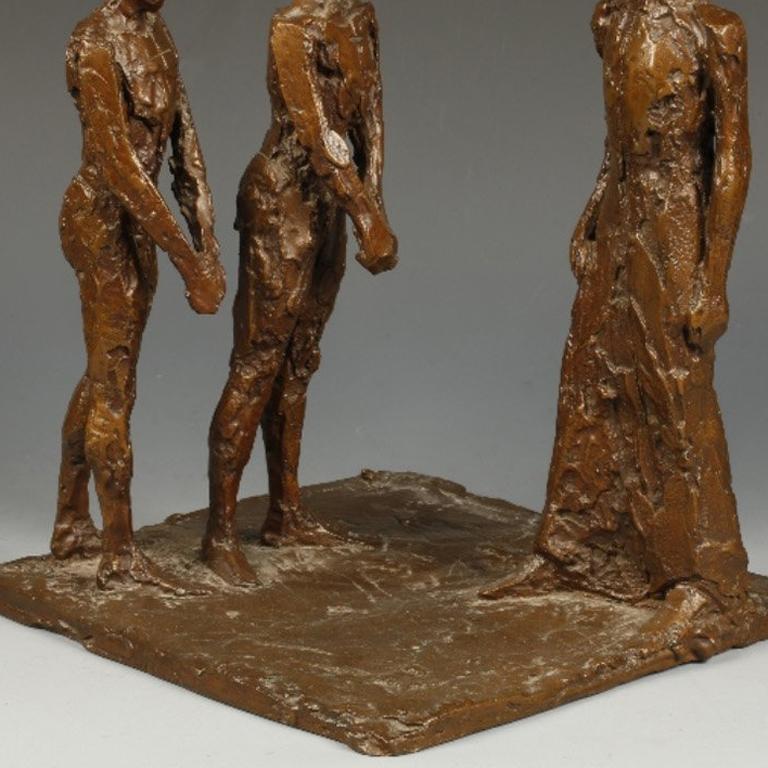 Standing Group - Modern Sculpture by Elisabeth Frink