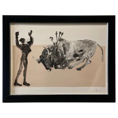 Elisabeth Frink « 1930-1993 », Corrida Five, lithographie, 1973, signée et numérotée