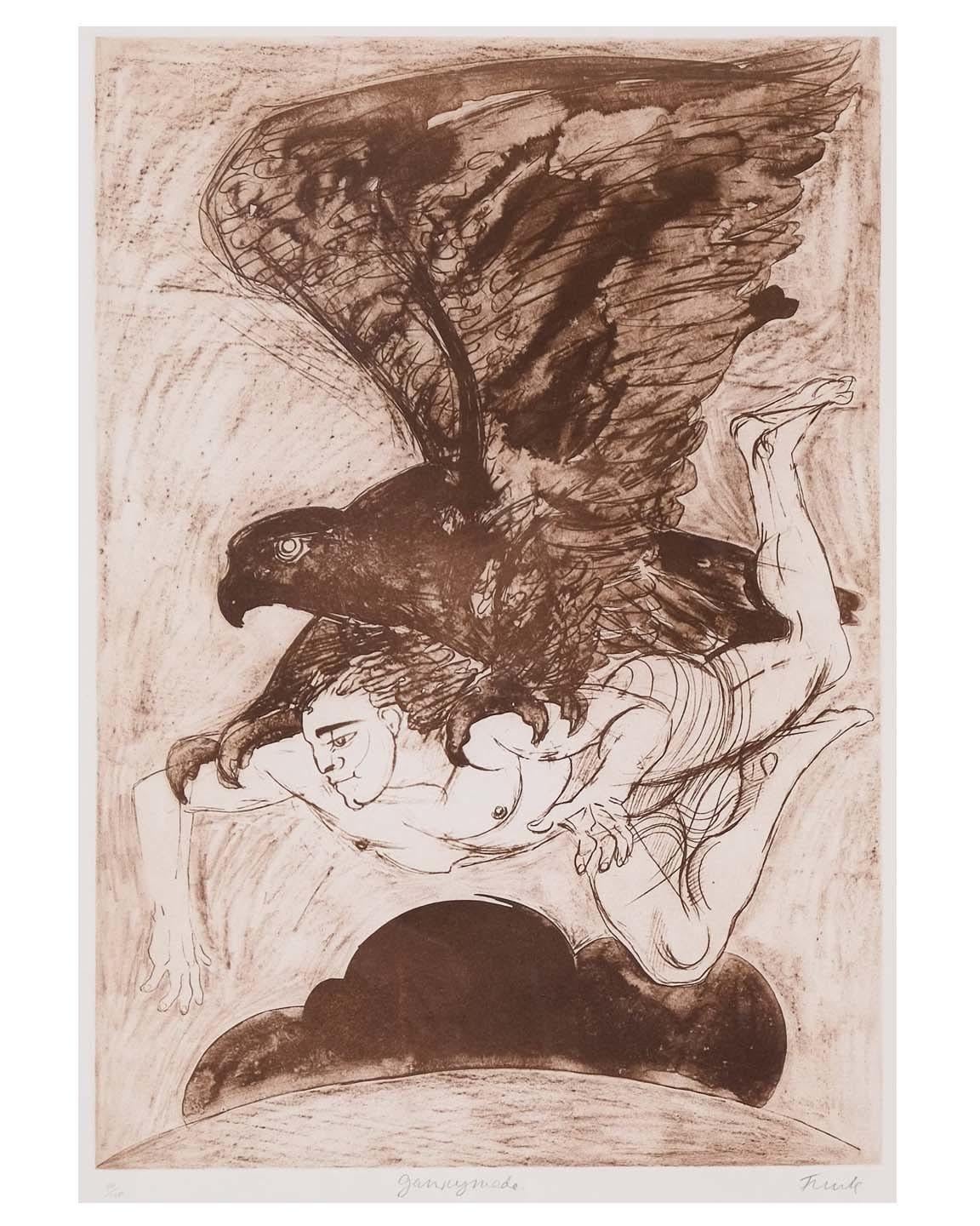 Radierung und Aquatinta 
1988
Ausgabe 14/70
H76 x B5 cm (gerahmte Maße)