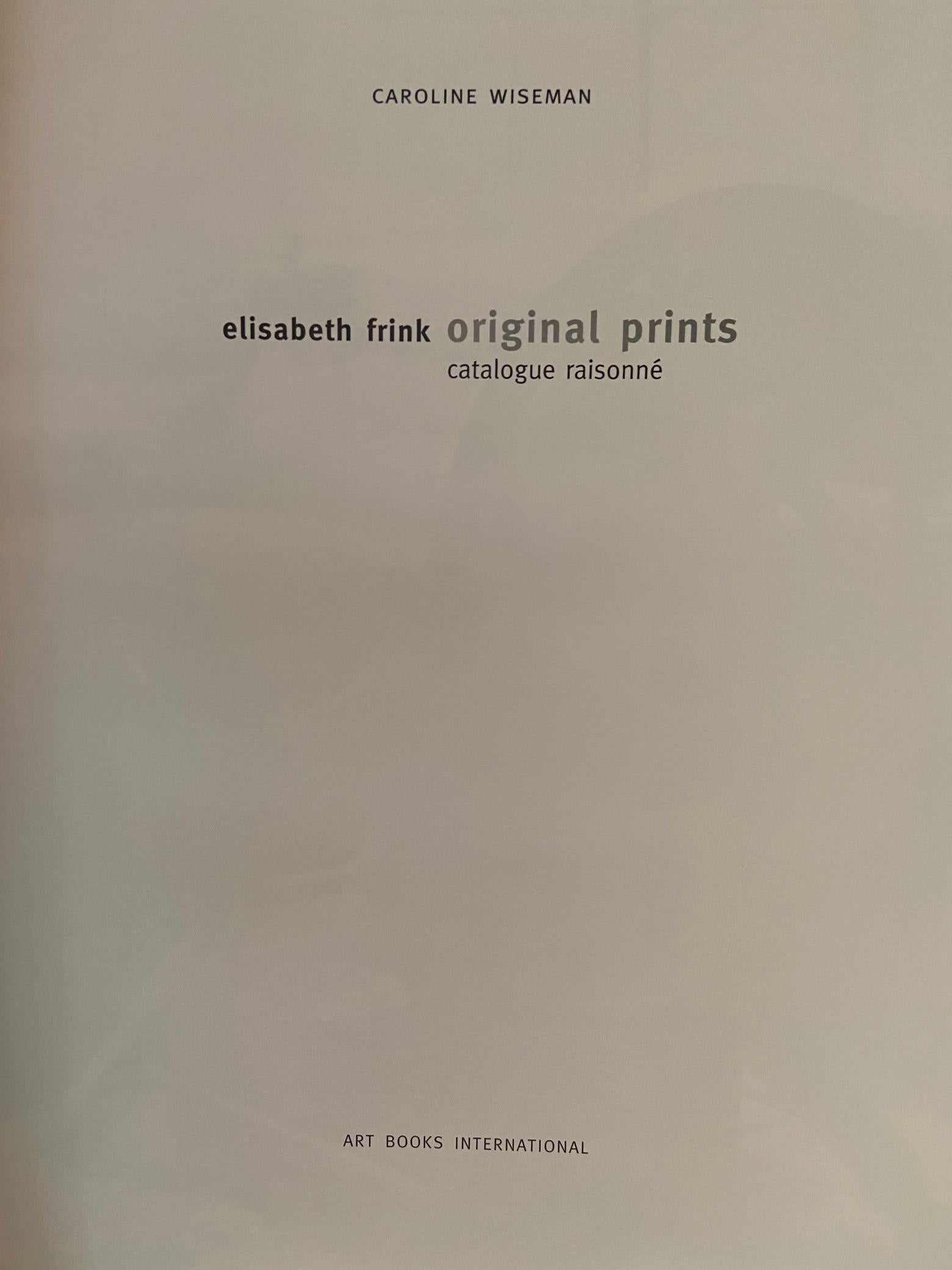 20th Century Elisabeth Frink Original Prints, Catalogue Raisonne by Caroline Wiseman, Book For Sale