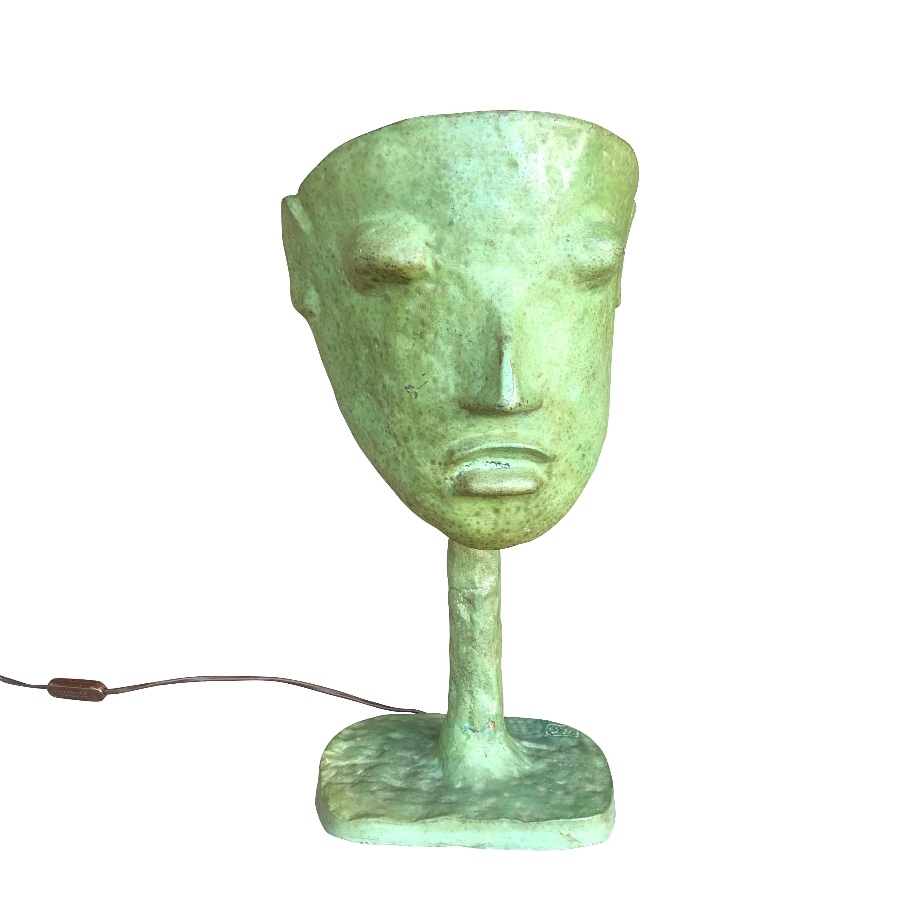 Elisabeth Garouste et Mattia Bonetti Lampe sculpture Masque, modèle crée en 1984 For Sale 4