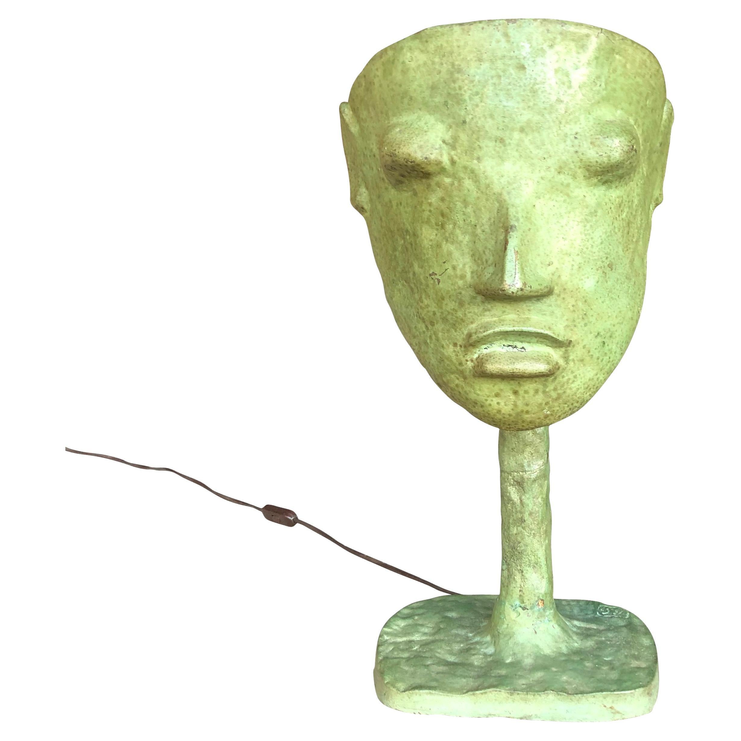 Elisabeth Garouste et Mattia Bonetti Lampe sculpture Masque, modèle crée en 1984 For Sale