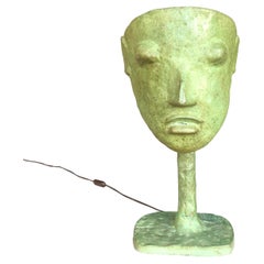 Vintage Elisabeth Garouste et Mattia Bonetti Lampe sculpture Masque, modèle crée en 1984