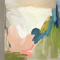 Taupe 1 - Abstract Colorful Cool Tone Original Painting on Paper