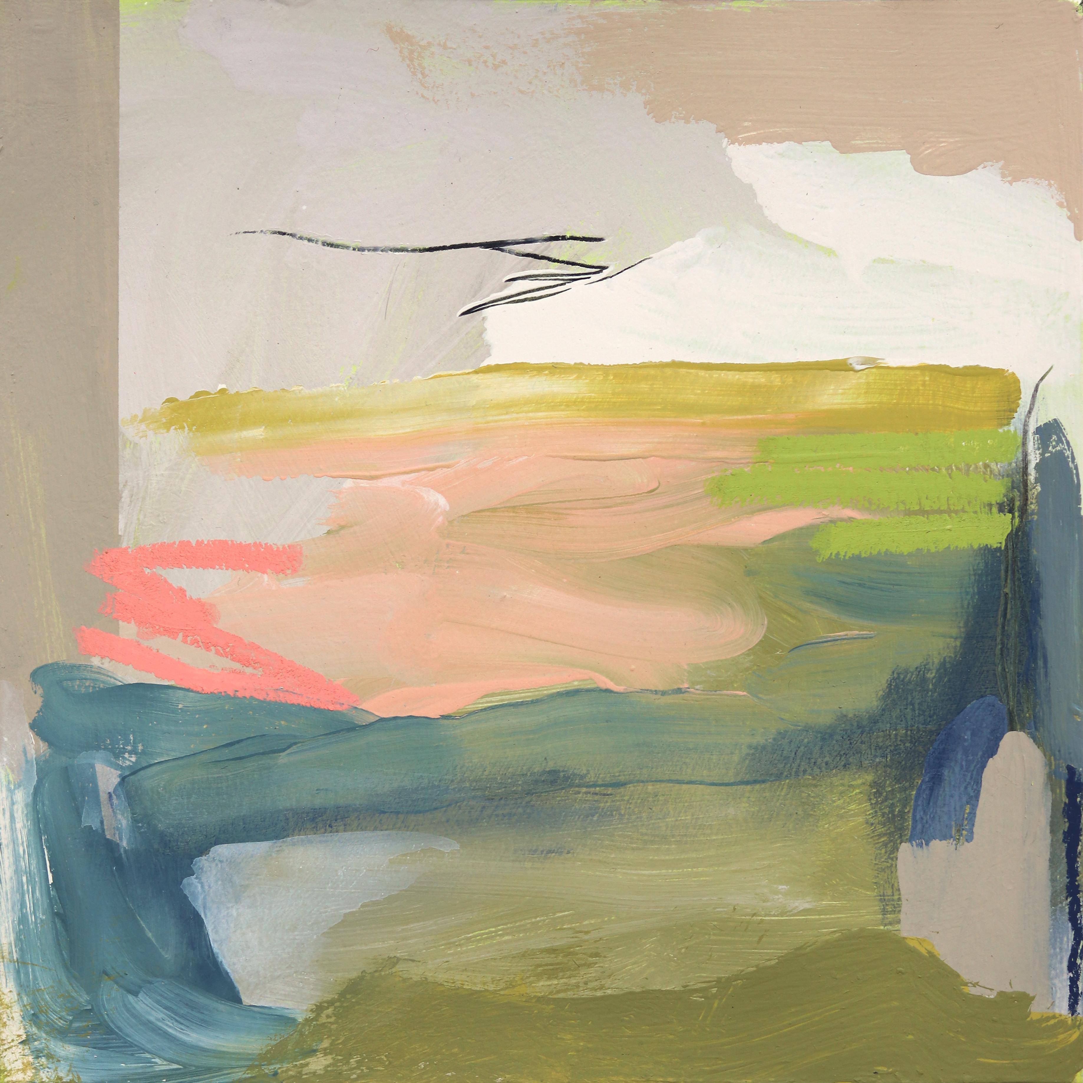 Taupe 2 - Peinture originale sur papier colorée et froide