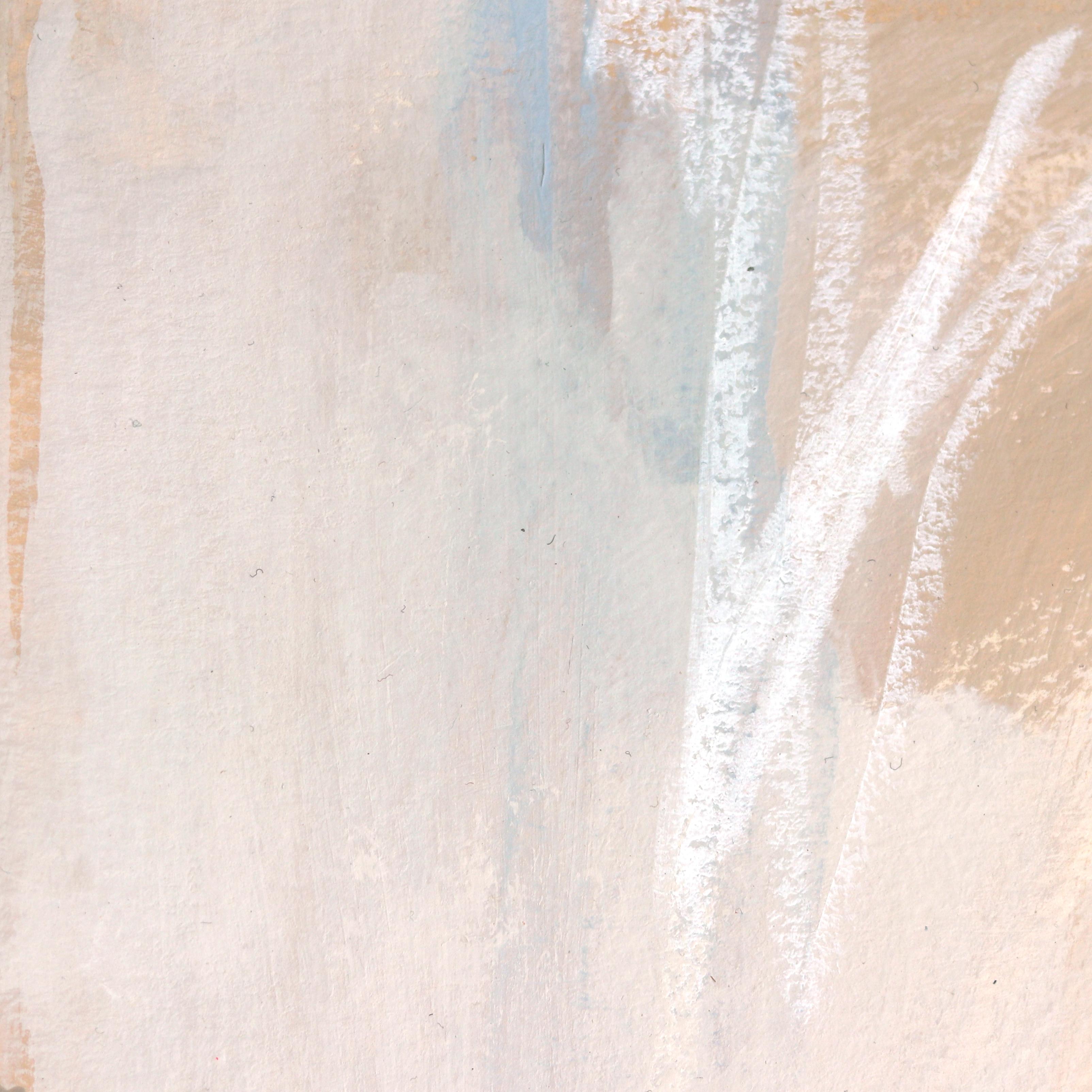 Taupe 3 - Abstract Colorful Original Painting on Paper For Sale 1