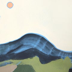 Palm 1 - Abstract Original Landscape Painting on Paper