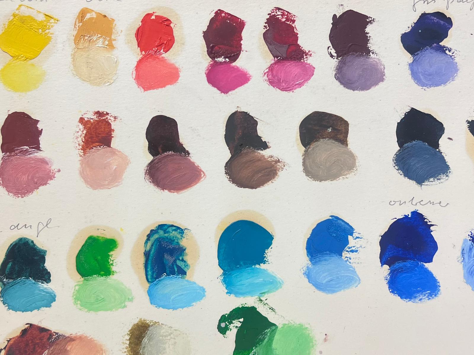 20. Jahrhundert Deutsche Modernistische Ölmalerei Künstler malen Farben – Painting von Elisabeth Hahn