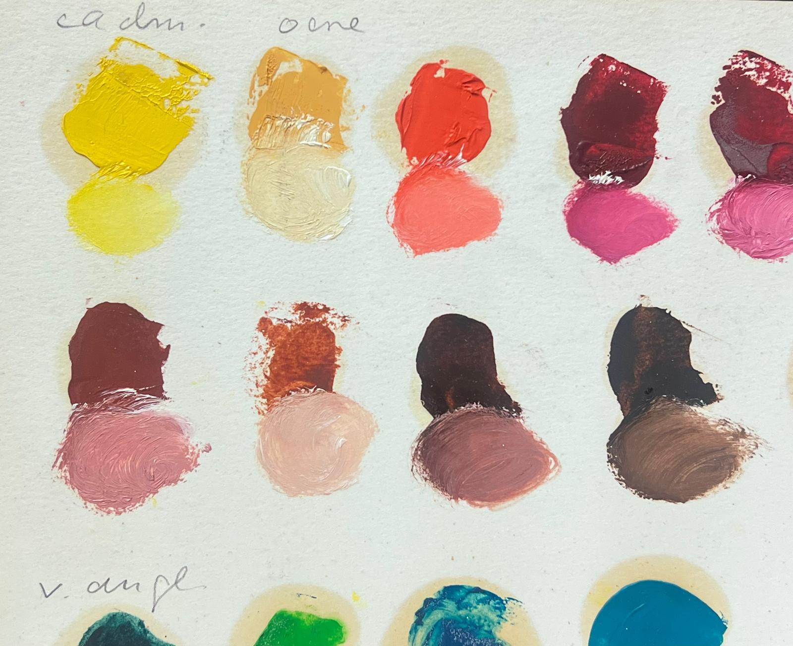 20. Jahrhundert Deutsche Modernistische Ölmalerei Künstler malen Farben (Beige), Abstract Painting, von Elisabeth Hahn